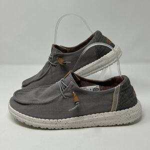 Hey Dude Shoes Womens Size 9 Wendy Washed Gray Slip-On Casual Comfort